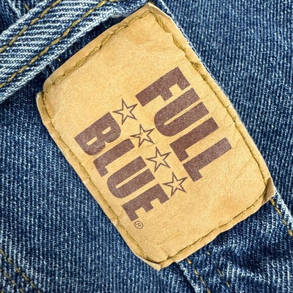 Full Blue Men's Carpenter Denim Jeans Size 40X32 Blue - Picture 6 of 8